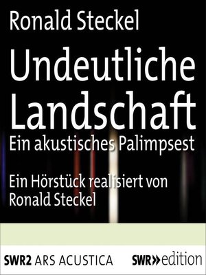cover image of Undeutliche Landschaft